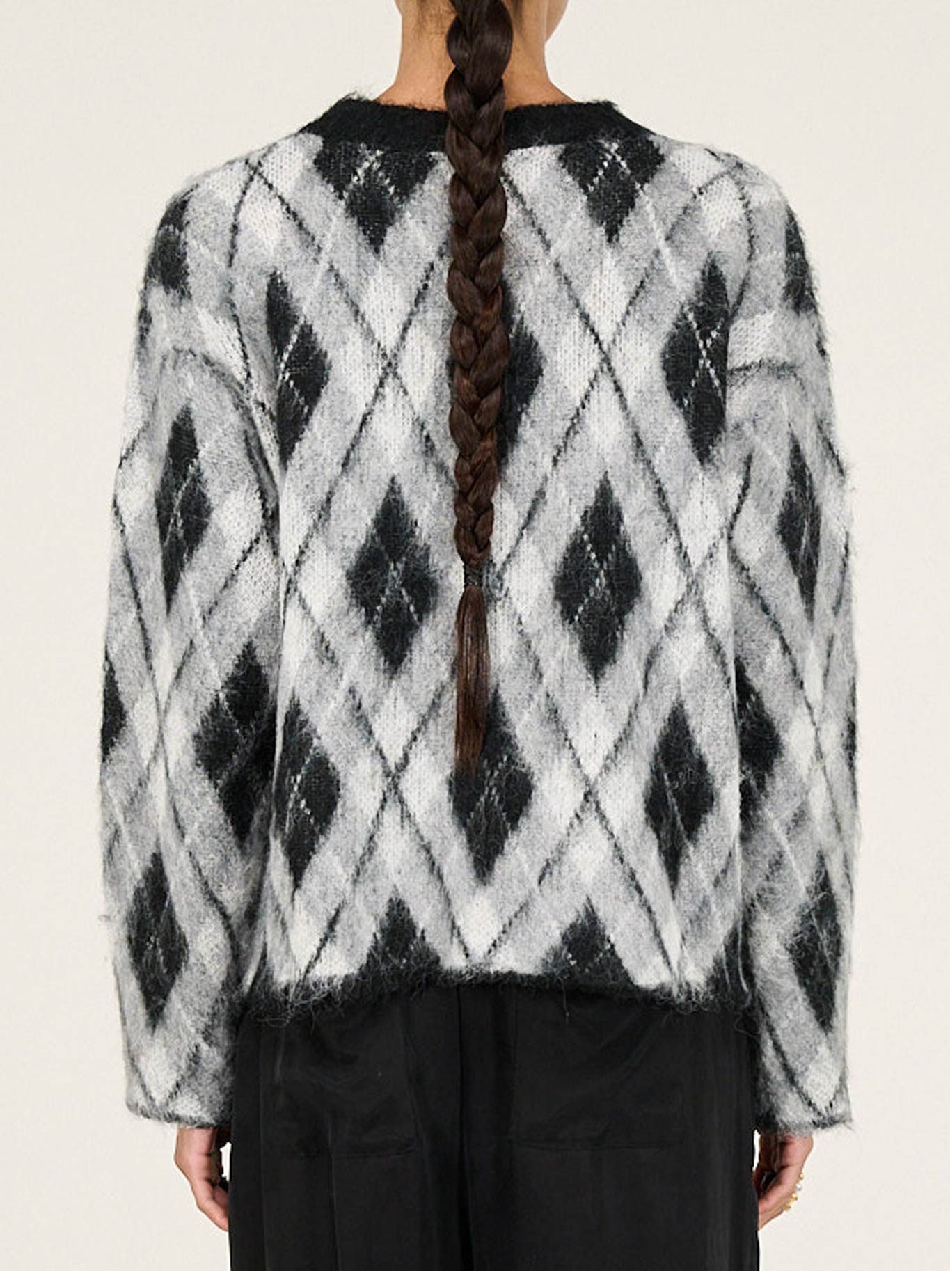 Staple The Label Camille Brushed Jumper (Argyle)