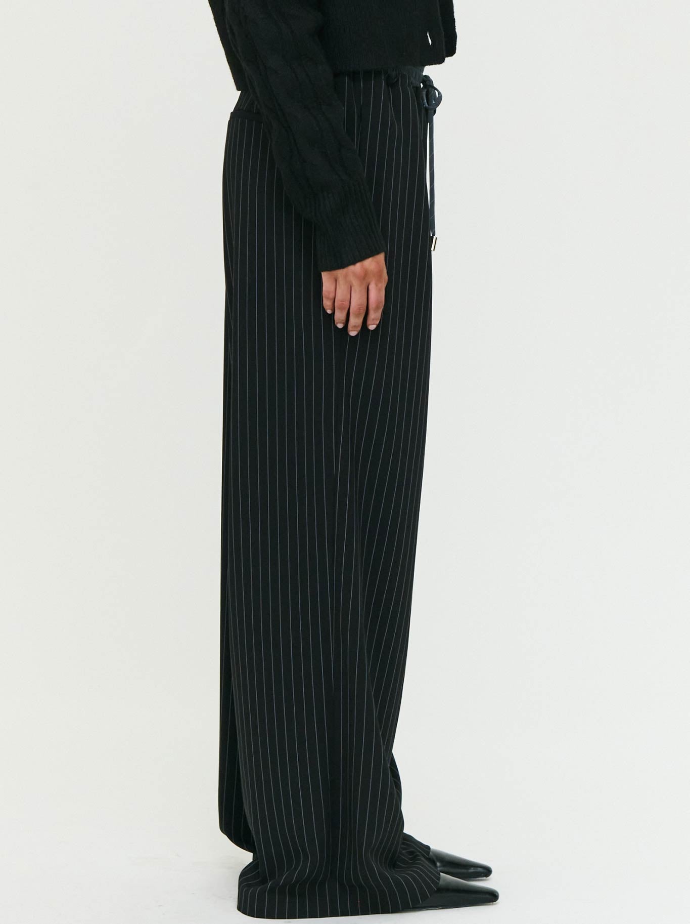 STAPLE THE LABEL ROWAN RELAXED PANT (Black White)