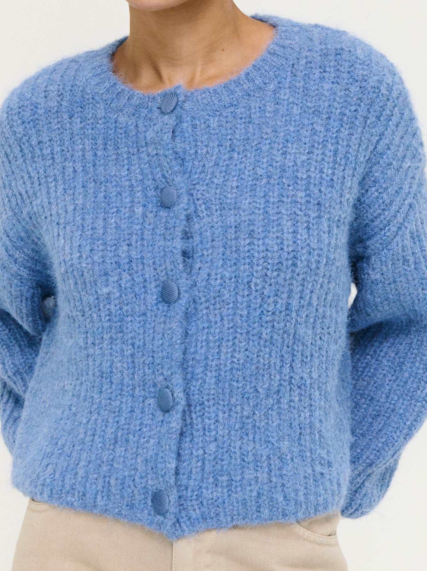 STAPLE THE LABEL ELOWEN CARDIGAN (Steele Blue)
