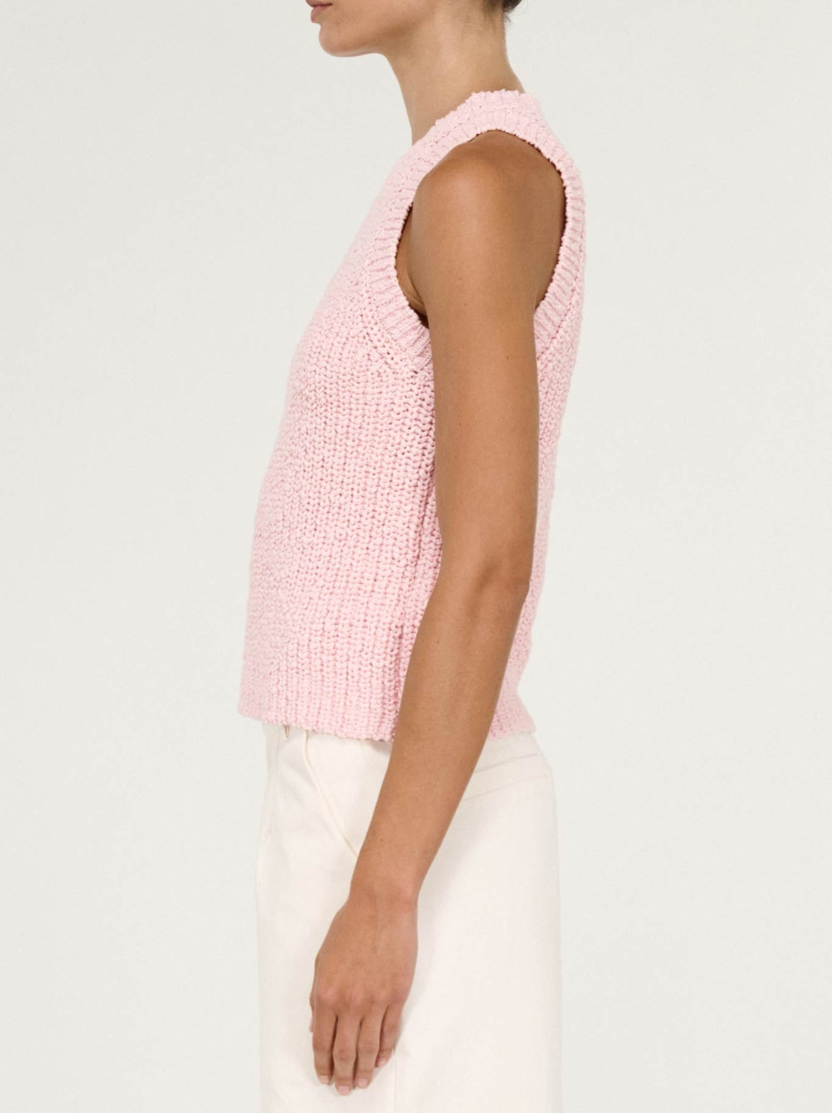 Staple The Label Cove Knit Tank (Rose/Pink)