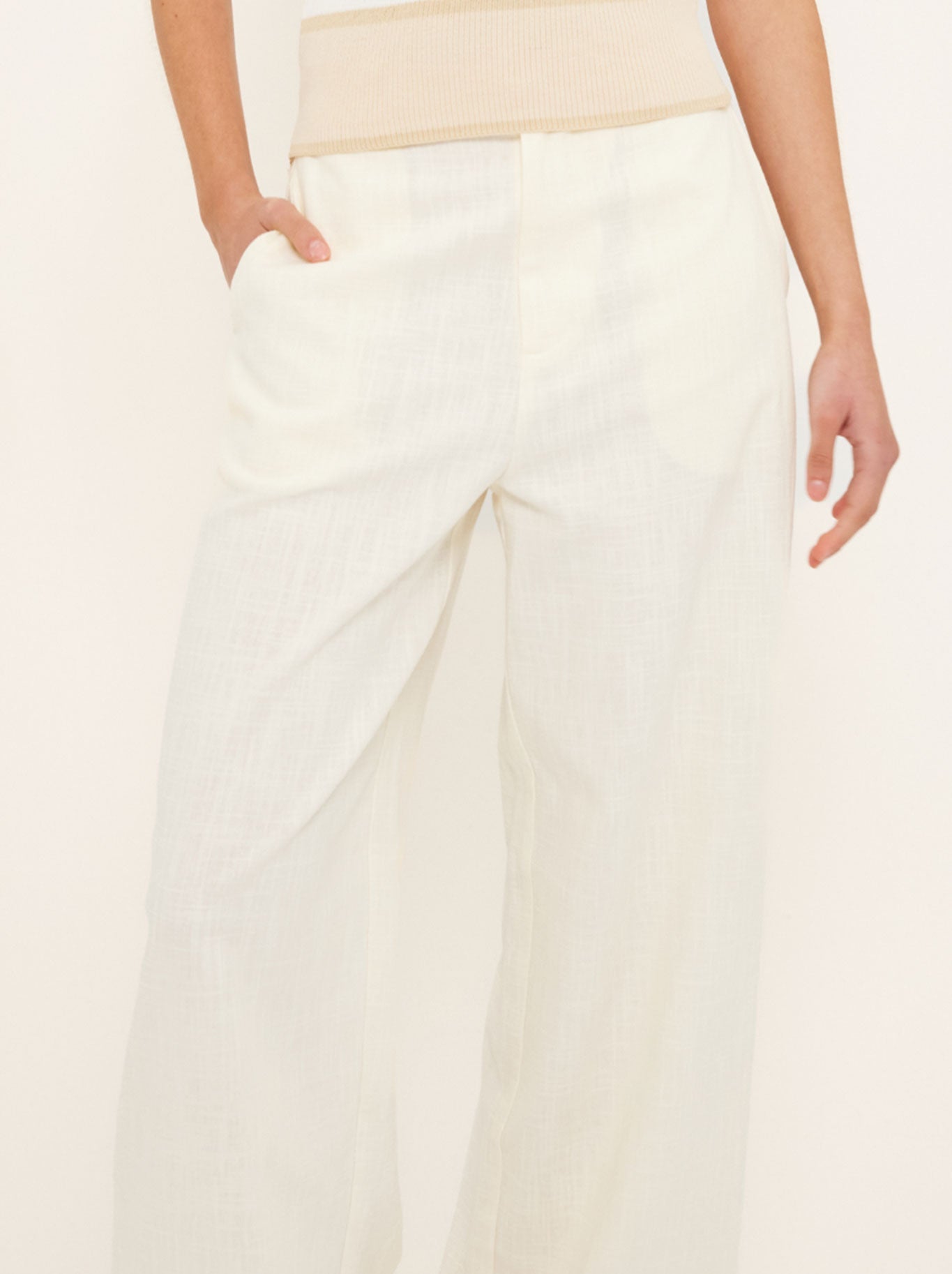 STAPLE THE LABEL VERA WIDE LEG PANTS (Vanilla)
