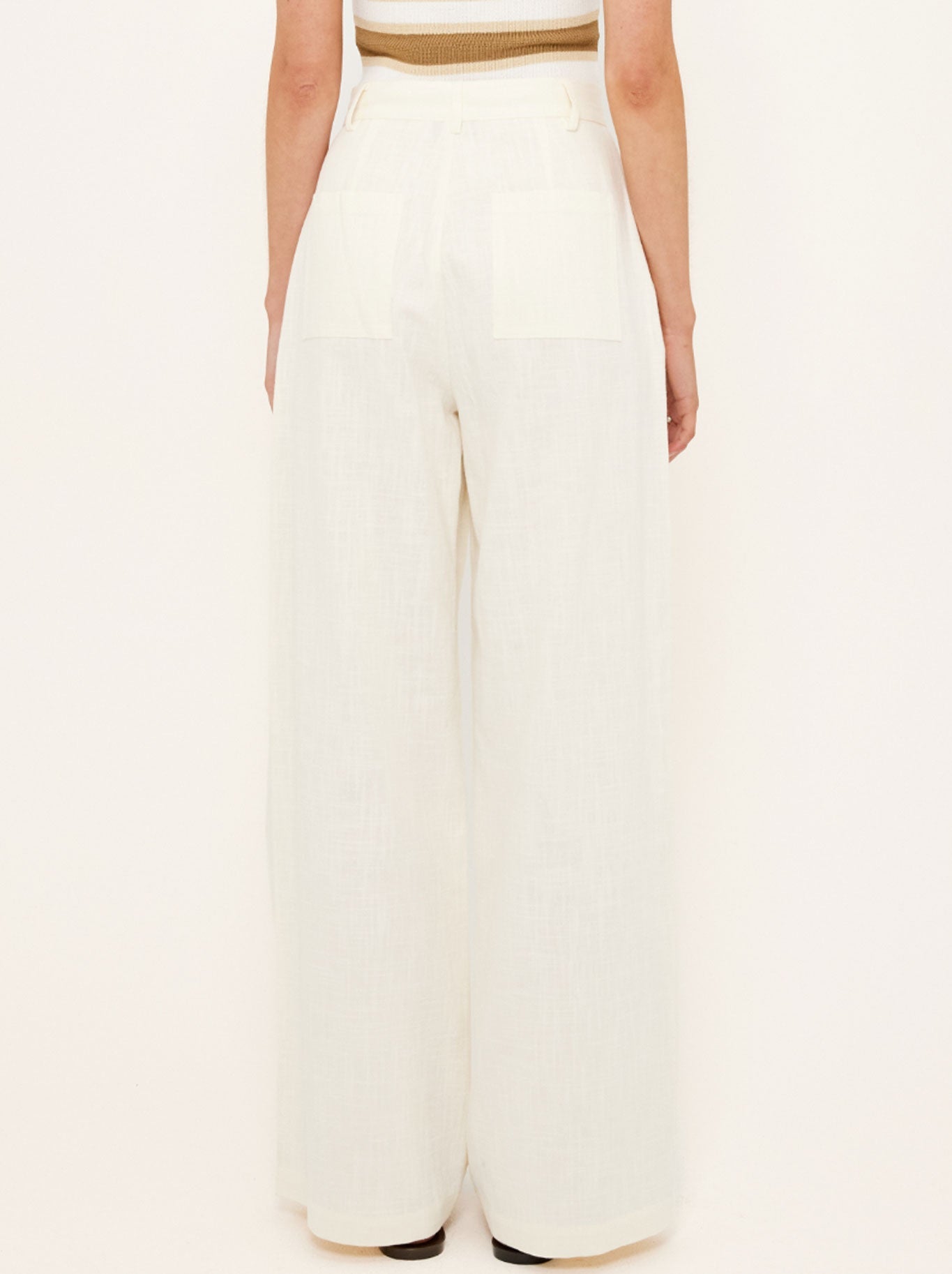 STAPLE THE LABEL VERA WIDE LEG PANTS (Vanilla)