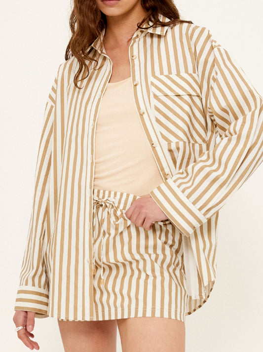 Staple The Label Zahara Oversize Shirt (Tan)