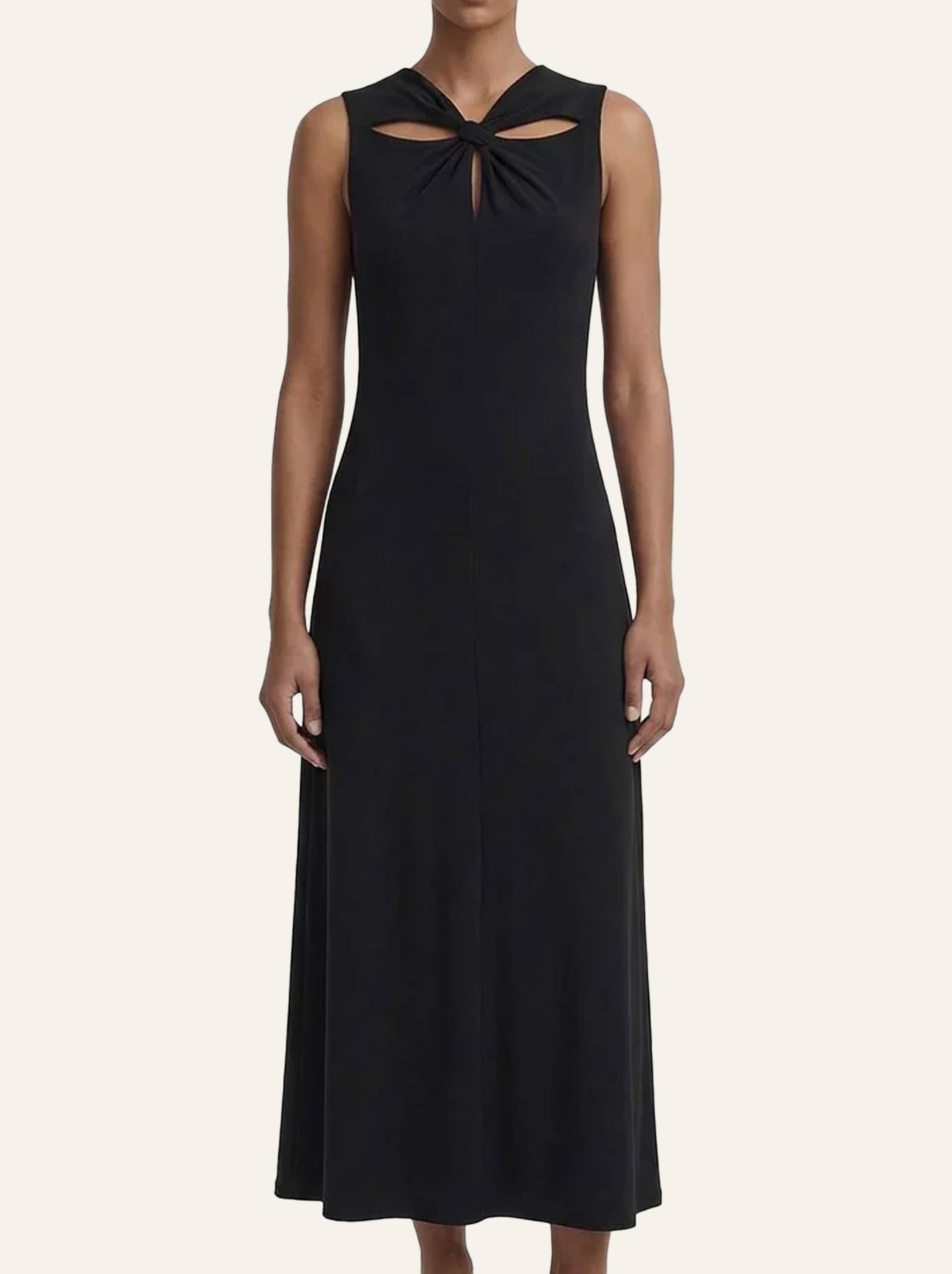 Image of Dresses. Product name - Staple The Label Zara Cut Out Dress in Black colour by brand - Staple