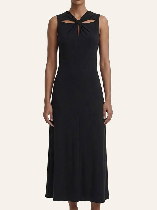 Image of Dresses. Product name - Staple The Label Zara Cut Out Dress in Black colour by brand - Staple