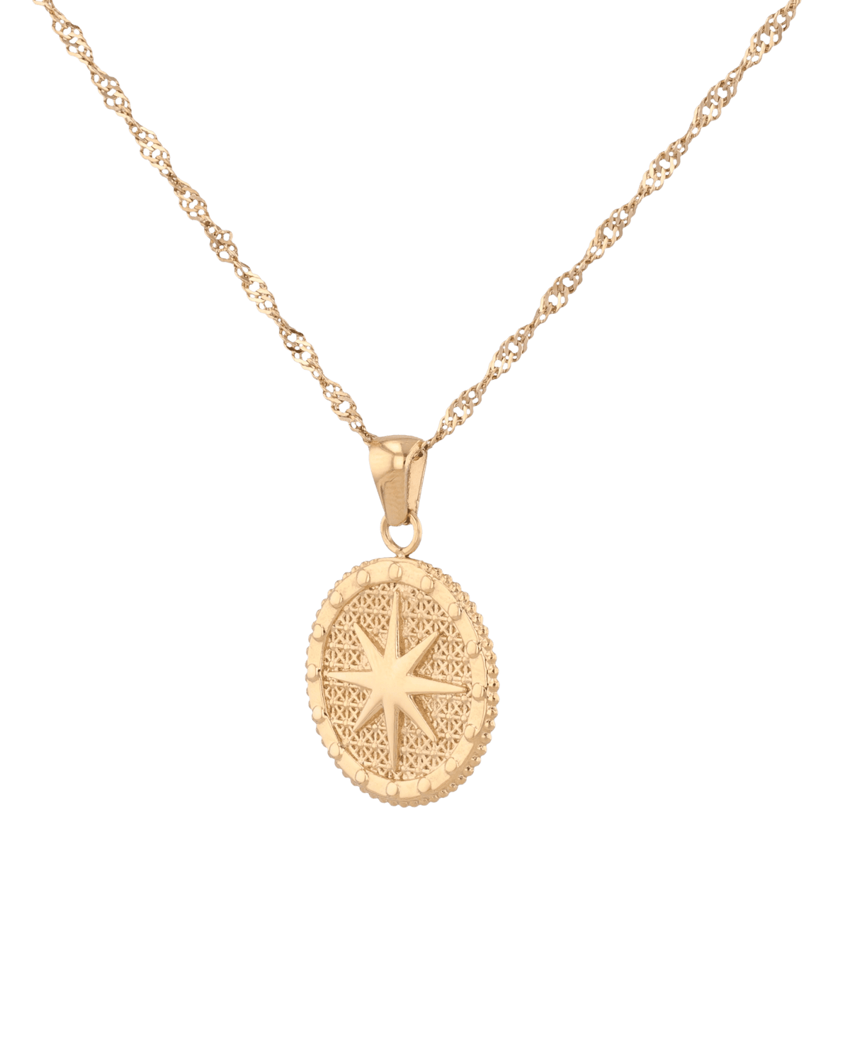 LAVANA Starburst Coin Gold Necklace