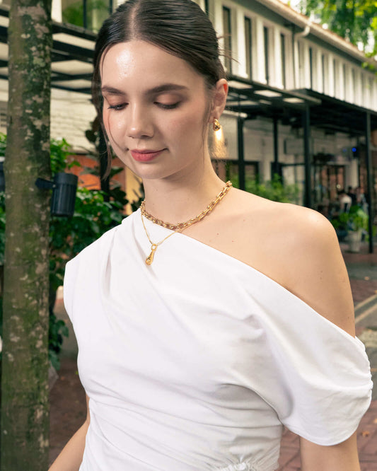 LAVANA Stardust Raindrop Silver Pendant