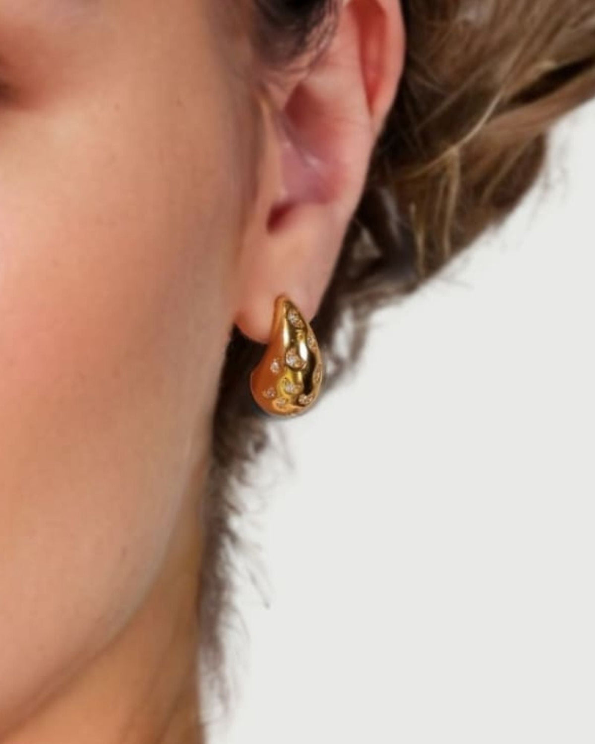 LAVANA Stardust Raindrop Gold Earrings