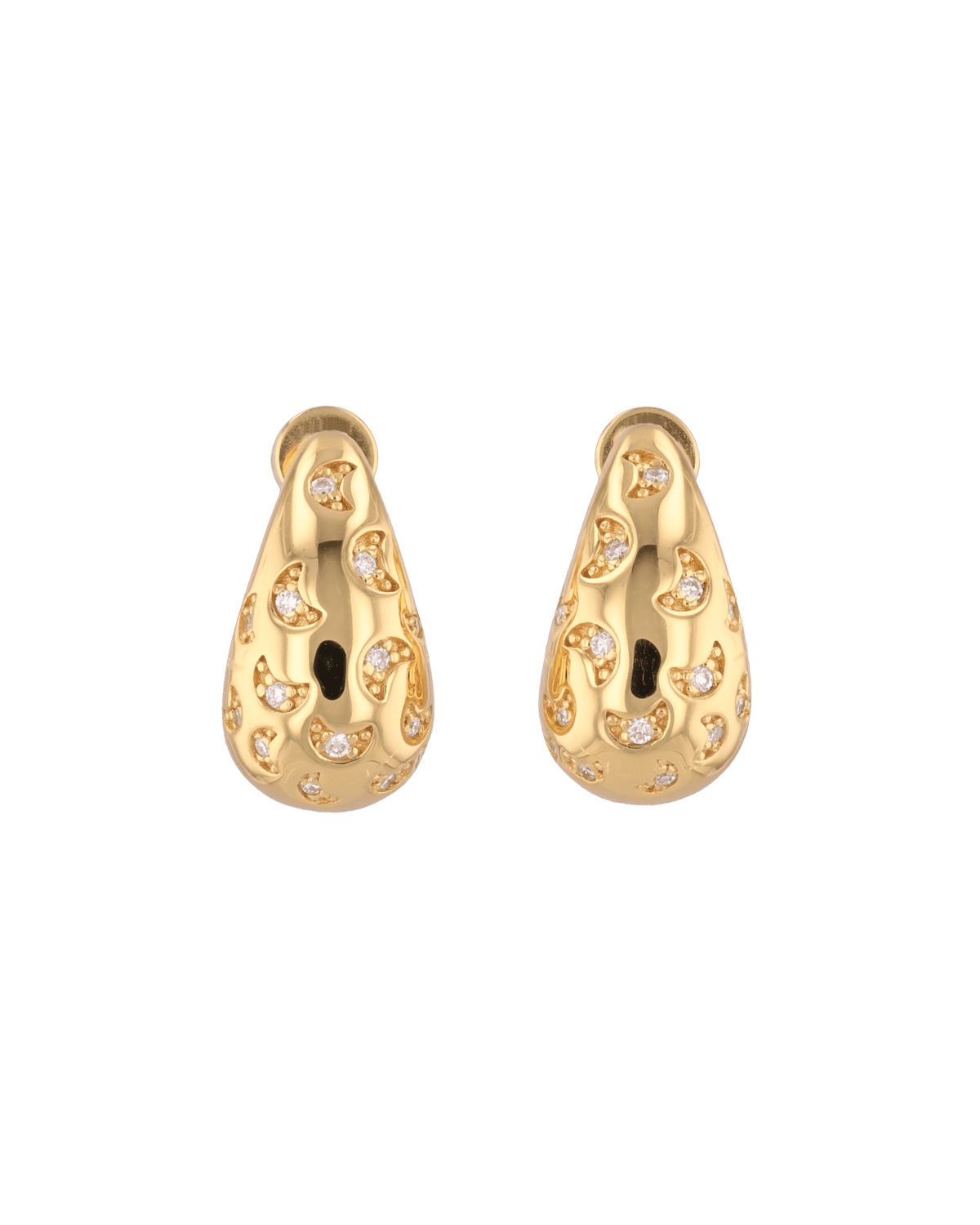 LAVANA Stardust Raindrop Gold Earrings