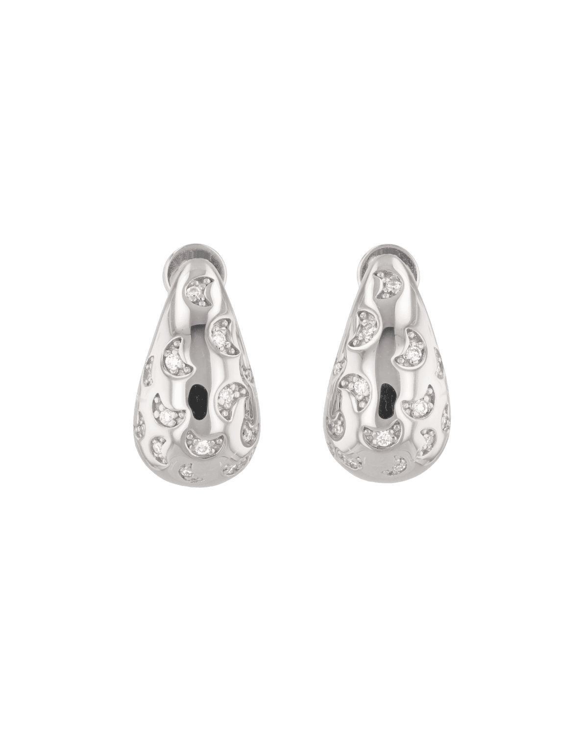 LAVANA Stardust Raindrop Silver Earrings