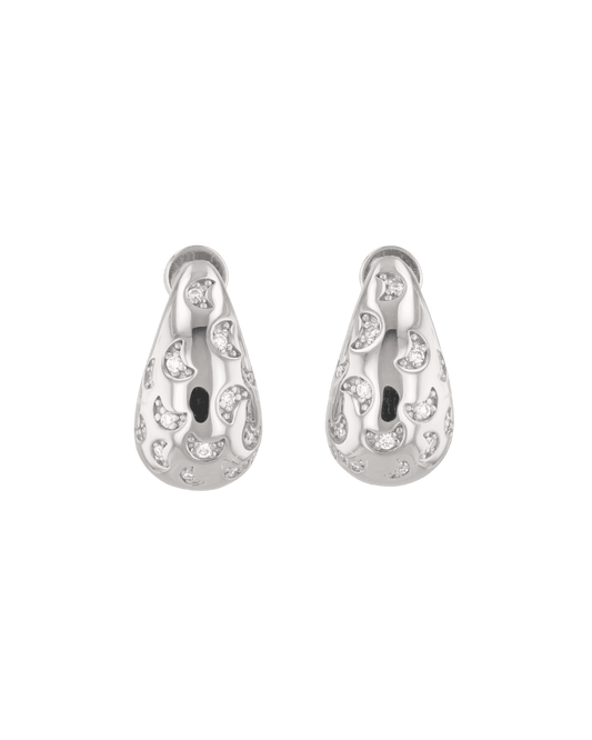 LAVANA Stardust Raindrop Silver Earrings