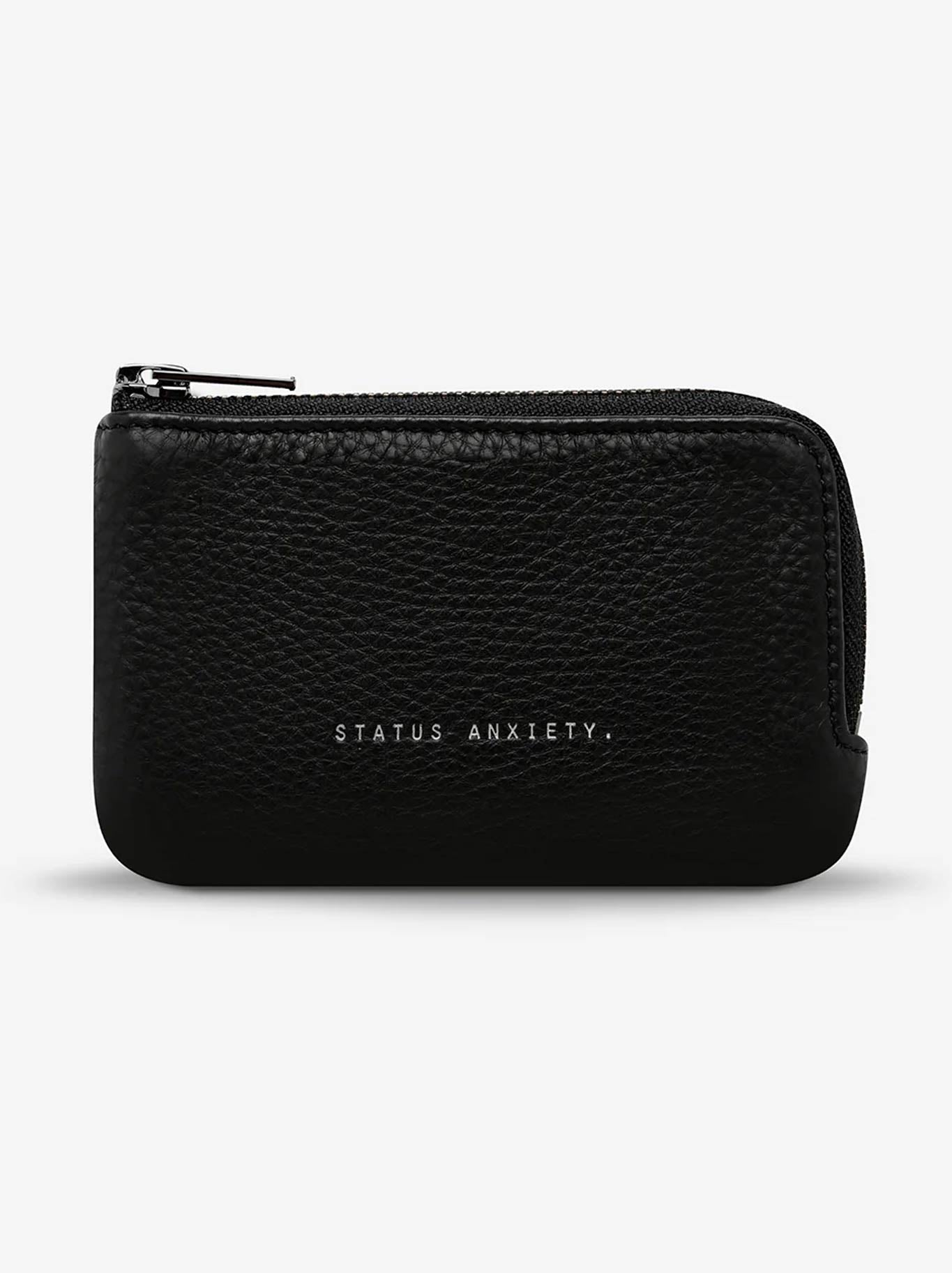 Image of Accessories. Product name - STATUS ANXIETY LEFT BEHIND WALLET in Black colour by brand - Status Anxiety