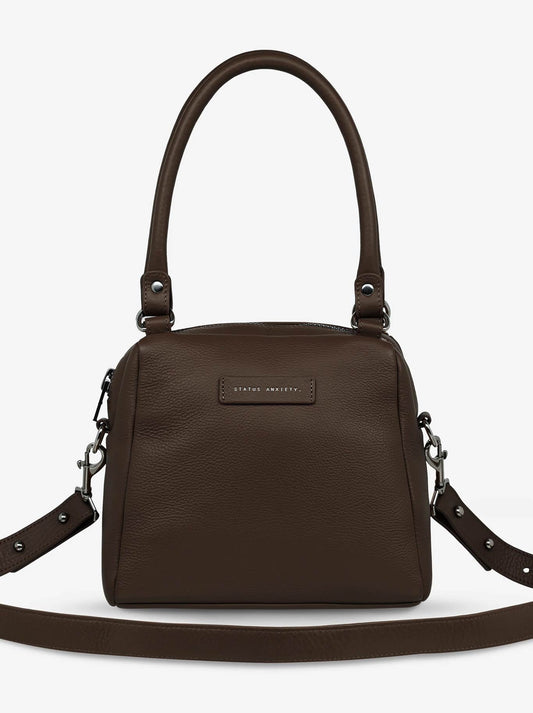 Image of Accessories. Product name - STATUS ANXIETY MINI MOUNTAINS BAG in Midnight colour by brand - Status Anxiety