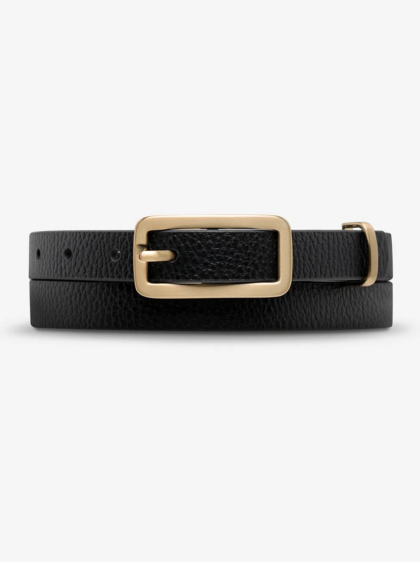 Image of Belts. Product name - Status Anxiety Muse Belt in Black /Gold colour by brand - Status Anxiety