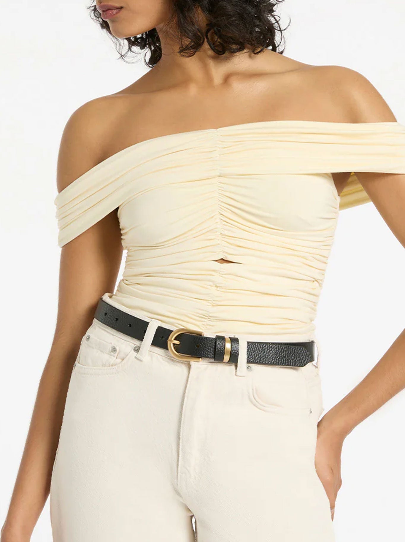 STATUS ANXIETY OVER AND OVER BELT (Black /Gold)
