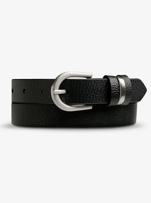 Image of Belts. Product name - Status Anxiety Over And Over Belt in Black/Silver colour by brand - Status Anxiety