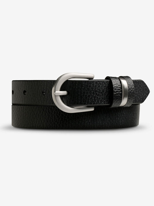 Image of Belts. Product name - Status Anxiety Over And Over Belt in Black/Silver colour by brand - Status Anxiety