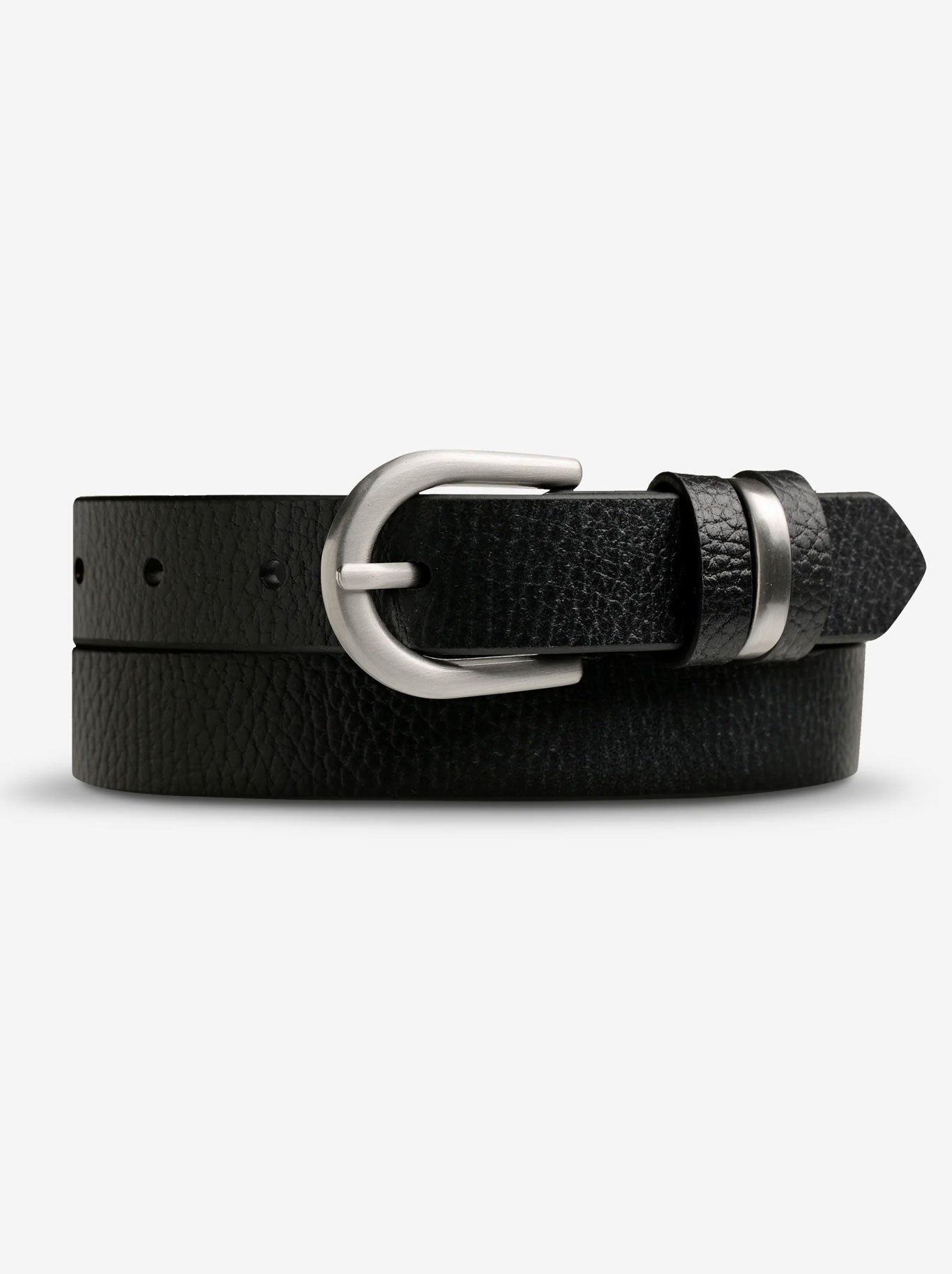 Image of Belts. Product name - Status Anxiety Over And Over Belt in Black/Silver colour by brand - Status Anxiety