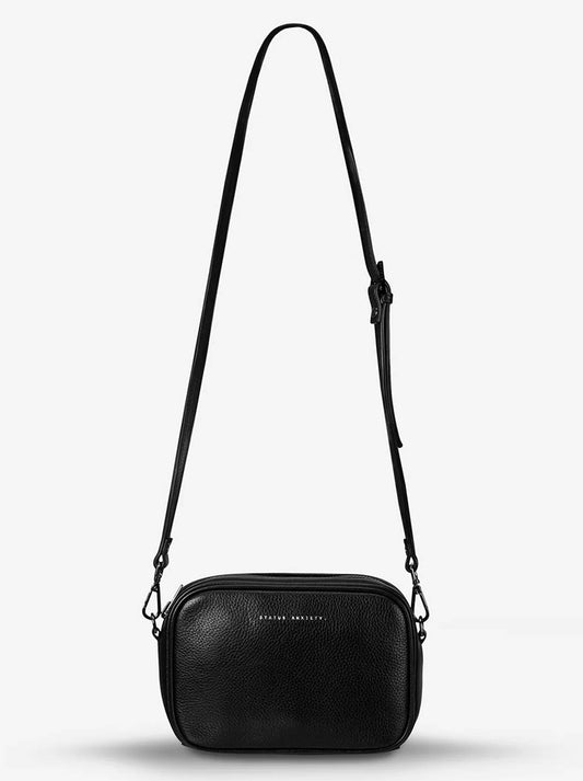 Image of Accessories. Product name - STATUS ANXIETY PLUNDER BAG WITH DUAL STRAP in Black colour by brand - Status Anxiety