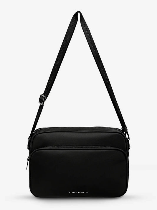 Image of Accessories. Product name - STATUS ANXIETY RANI RECYCLED BAG in Black colour by brand - Status Anxiety