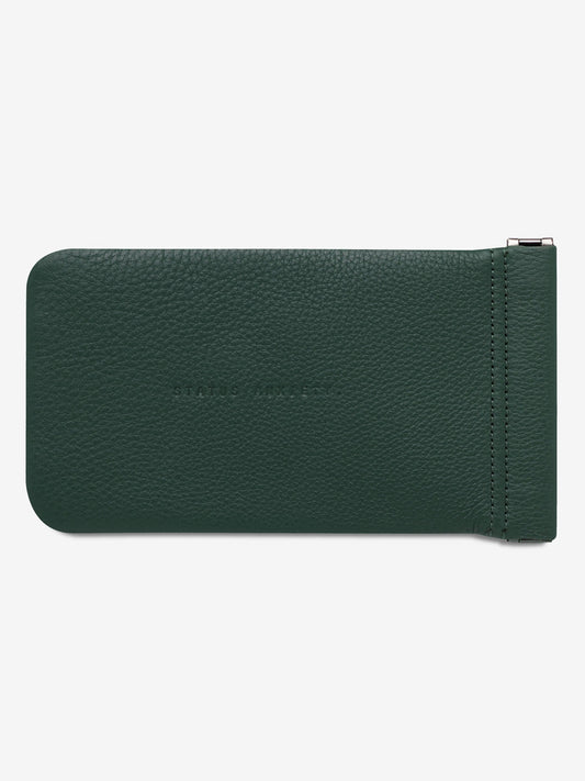 Image of Sunglasses. Product name - STATUS ANXIETY KEEPSAKE SUNGLASSES POUCH in Teal colour by brand - Status Anxiety
