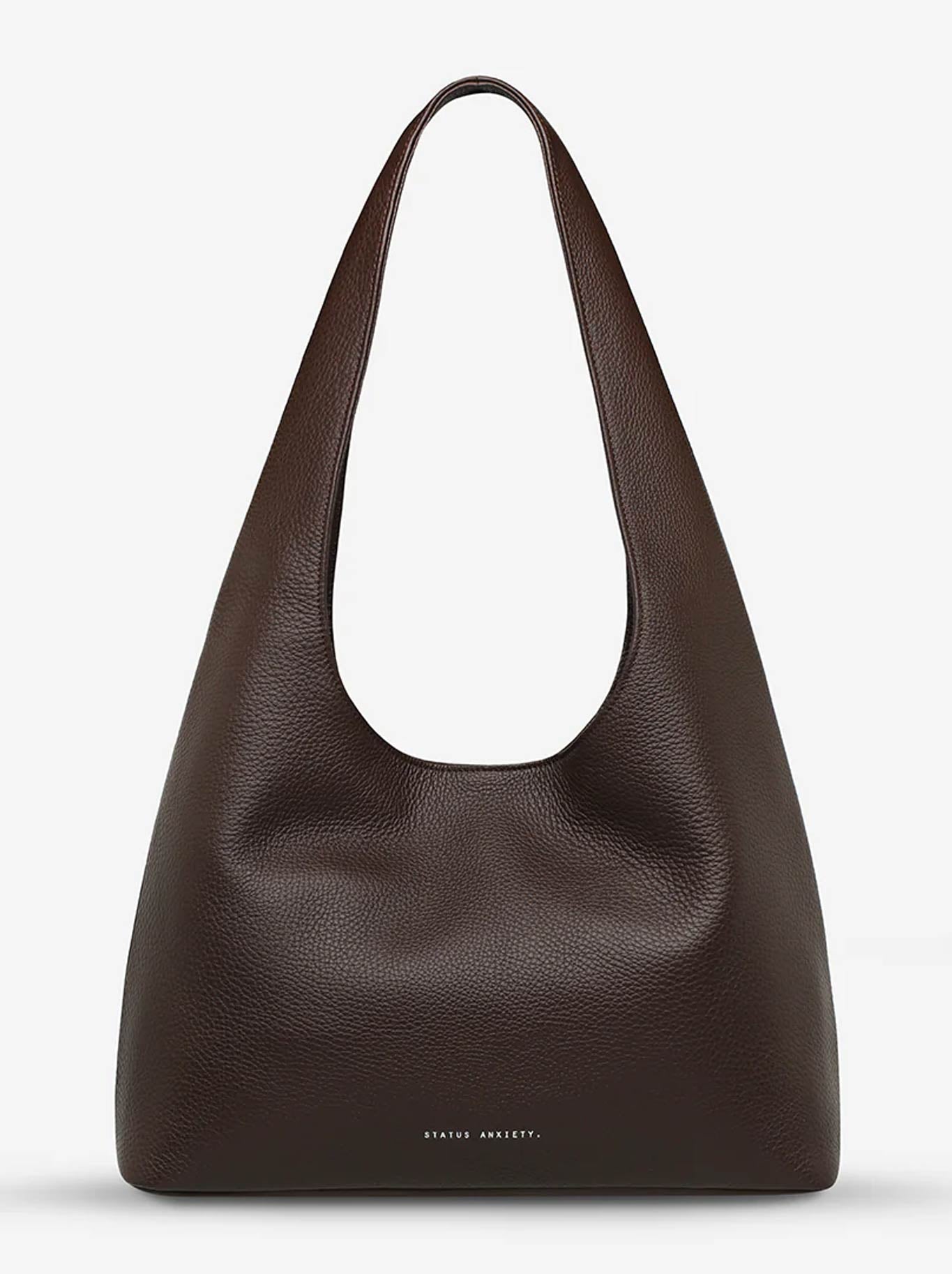 Image of Accessories. Product name - Status Anxiety Solstice Bag in Cocoa colour by brand - Status Anxiety