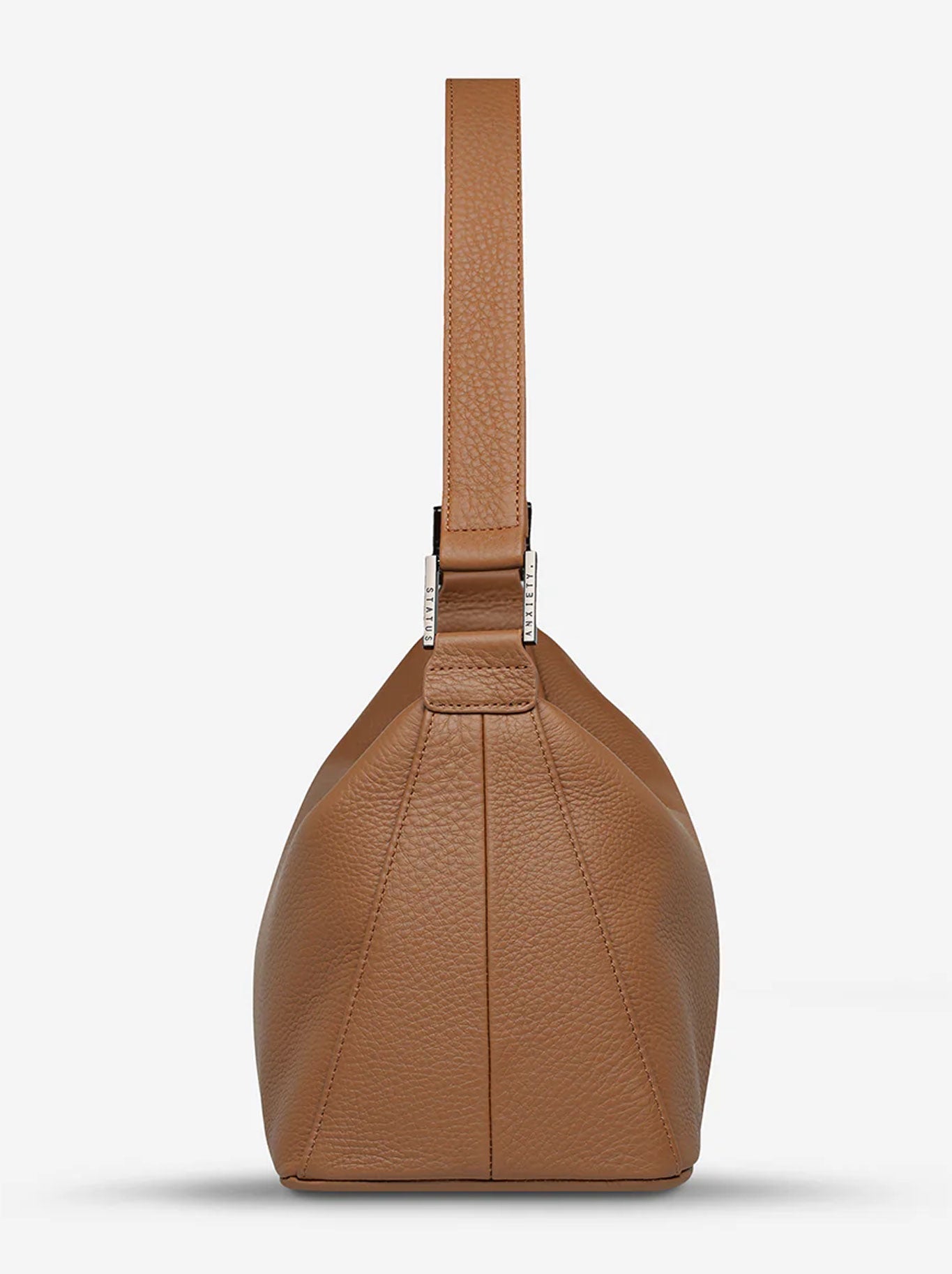 STATUS ANXIETY THINK TWICE BAG (Camel)