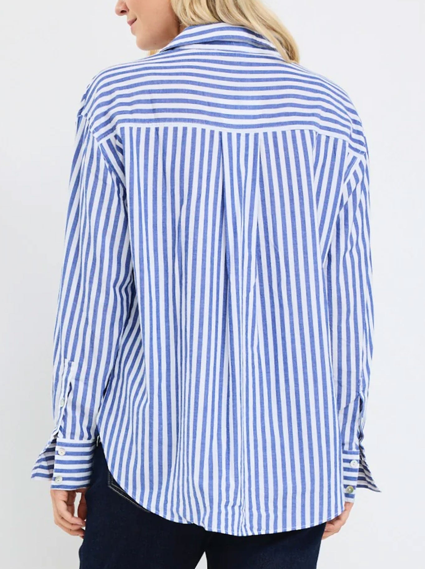 Stories Be Told You Got This Stripe Oversized Shirt (Chocolate Stripe)