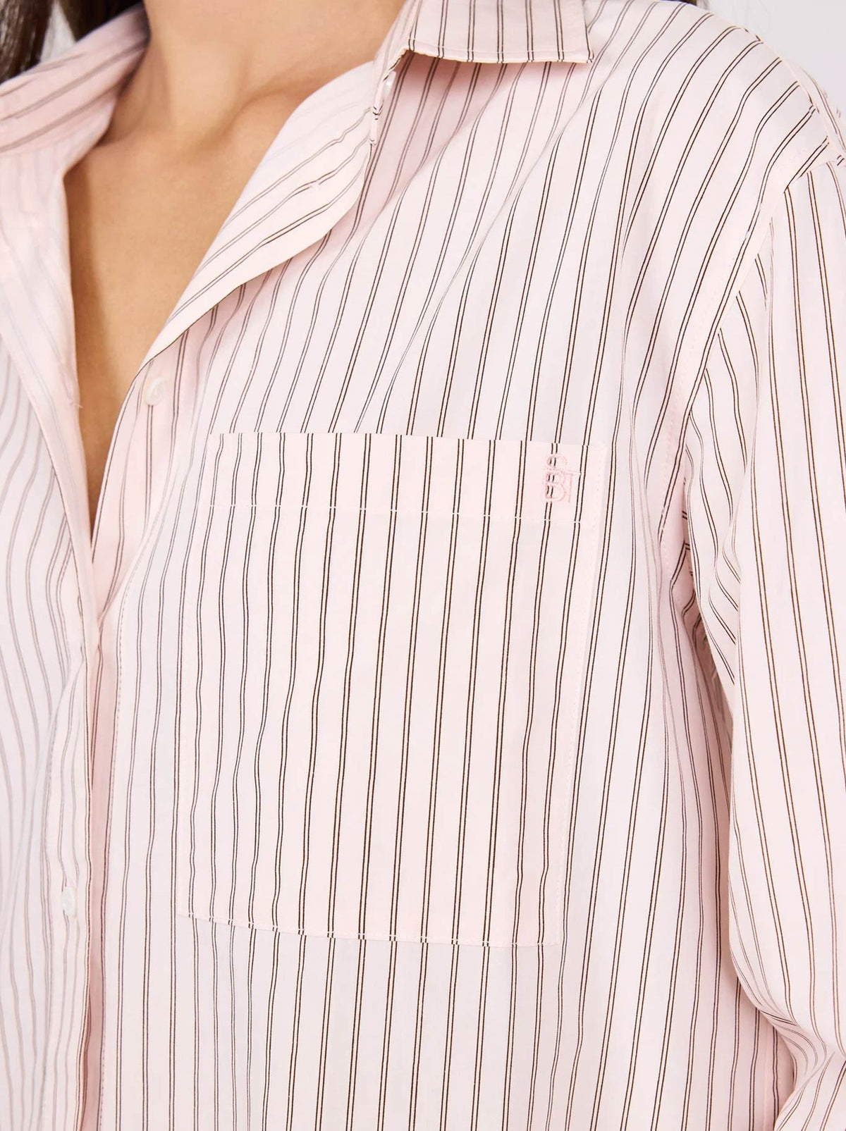 STORIES BE TOLD YOU GOT THIS STRIPE OVERSIZED SHIRT (Blush Stripe)