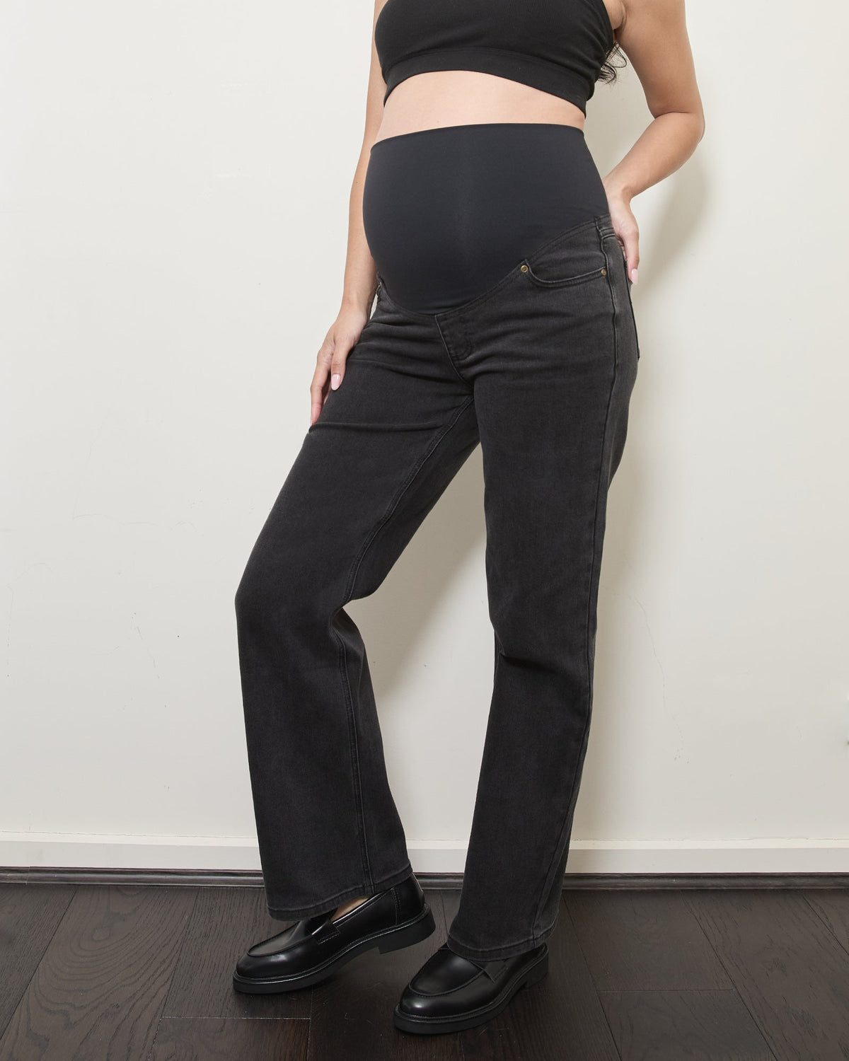 Soon Maternity Straight Leg Overbelly Jeans