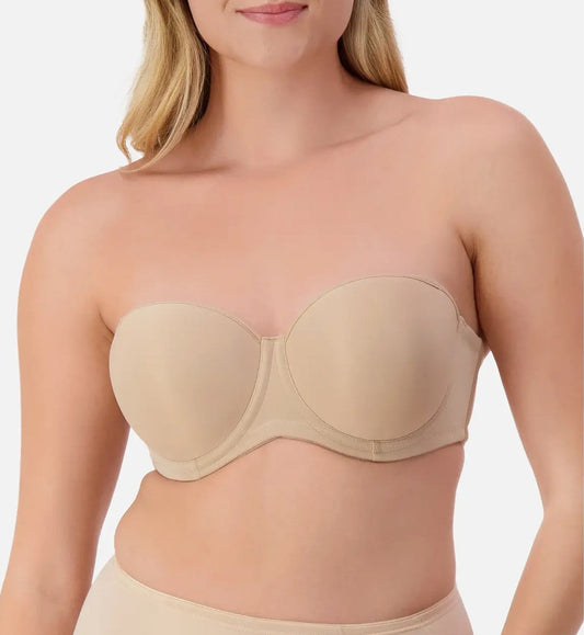 Image of Bras. Productname: Triumph Beautiful Silhouette Strapless Bra in Beige colour by brand - Triumph
