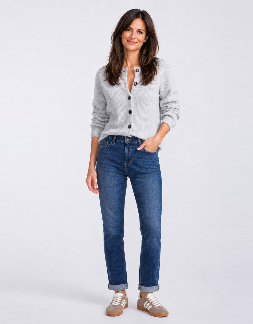 132 Fashion Stretch Mom Jean (Dark Blue)