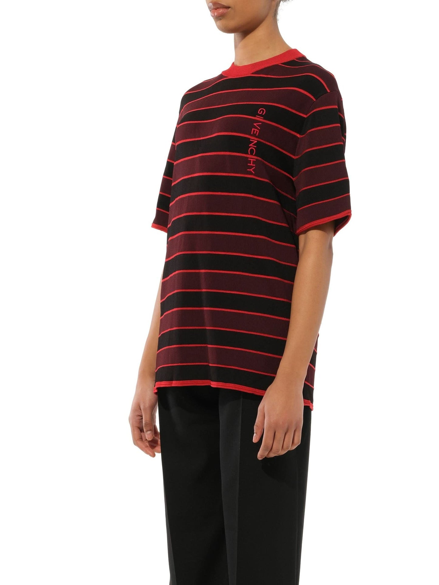 GIVENCHY Striped Sweater (Burgundy)