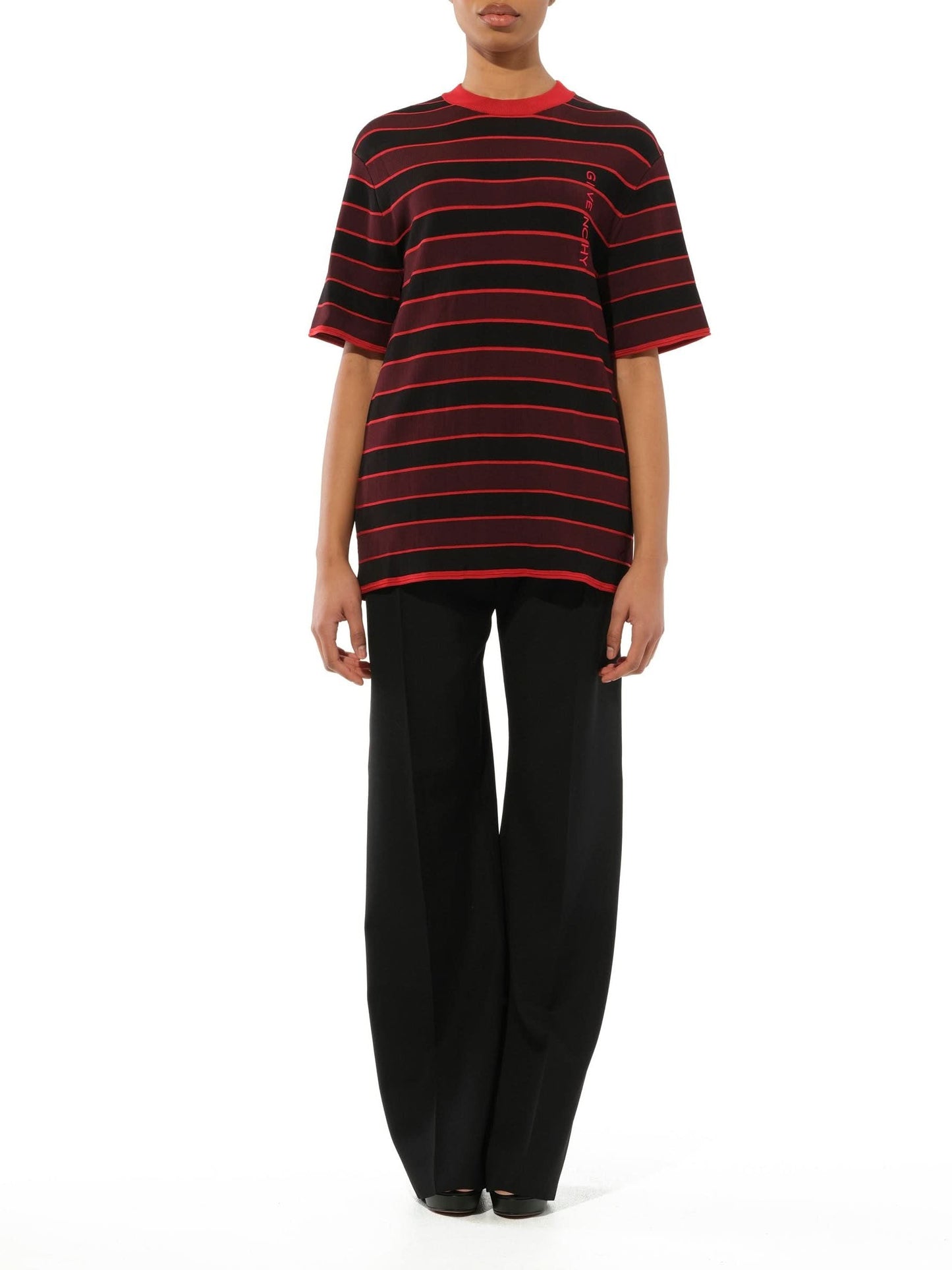 GIVENCHY Striped Sweater (Burgundy)