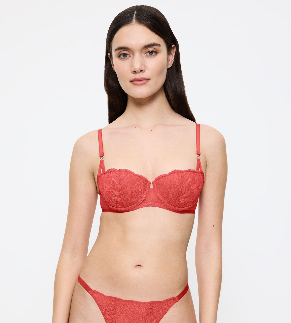 Image of Bras. Productname: Triumph Crazy Stupid Love Style Lab Wired Padded Bra in Blood Orange colour by brand - Triumph
