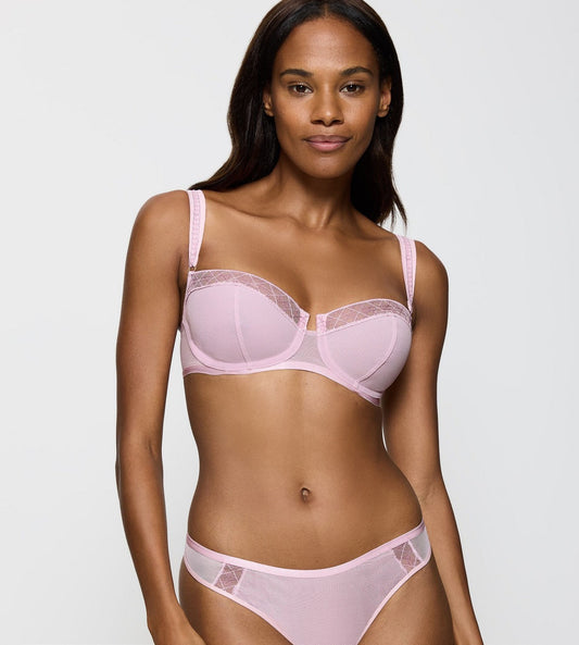 Image of Bras. Productname: Triumph Palina Cosmic Heartbeat Style Lab Wired Bra in Vintage Pink colour by brand - Triumph