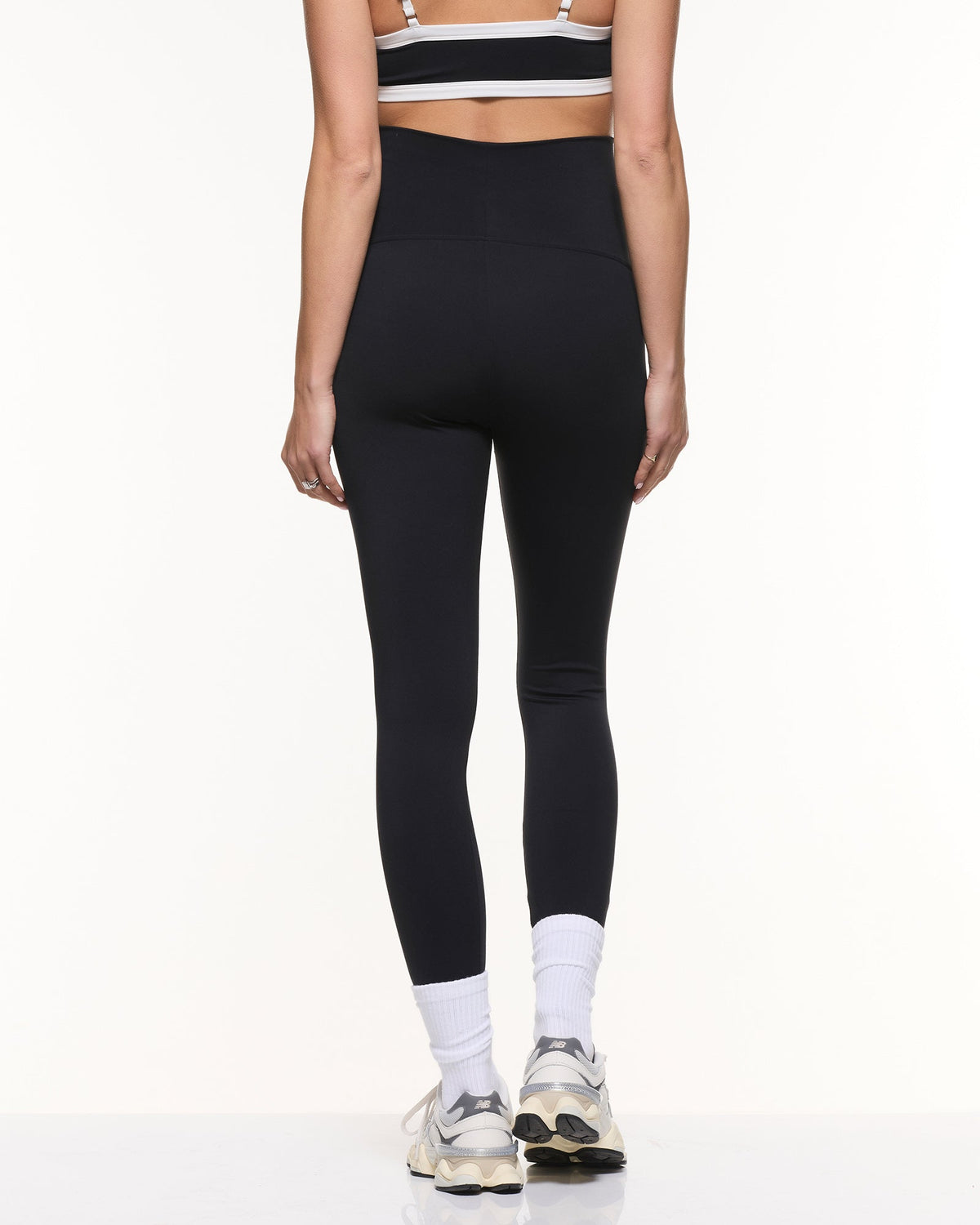Soon Maternity Super Stretch Foldover Leggings (Black)