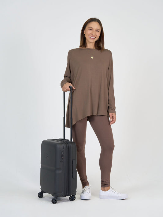 Image of a model wearing Pants. Product name - The Cabin Set in Default Title colour by brand - Lou Lou