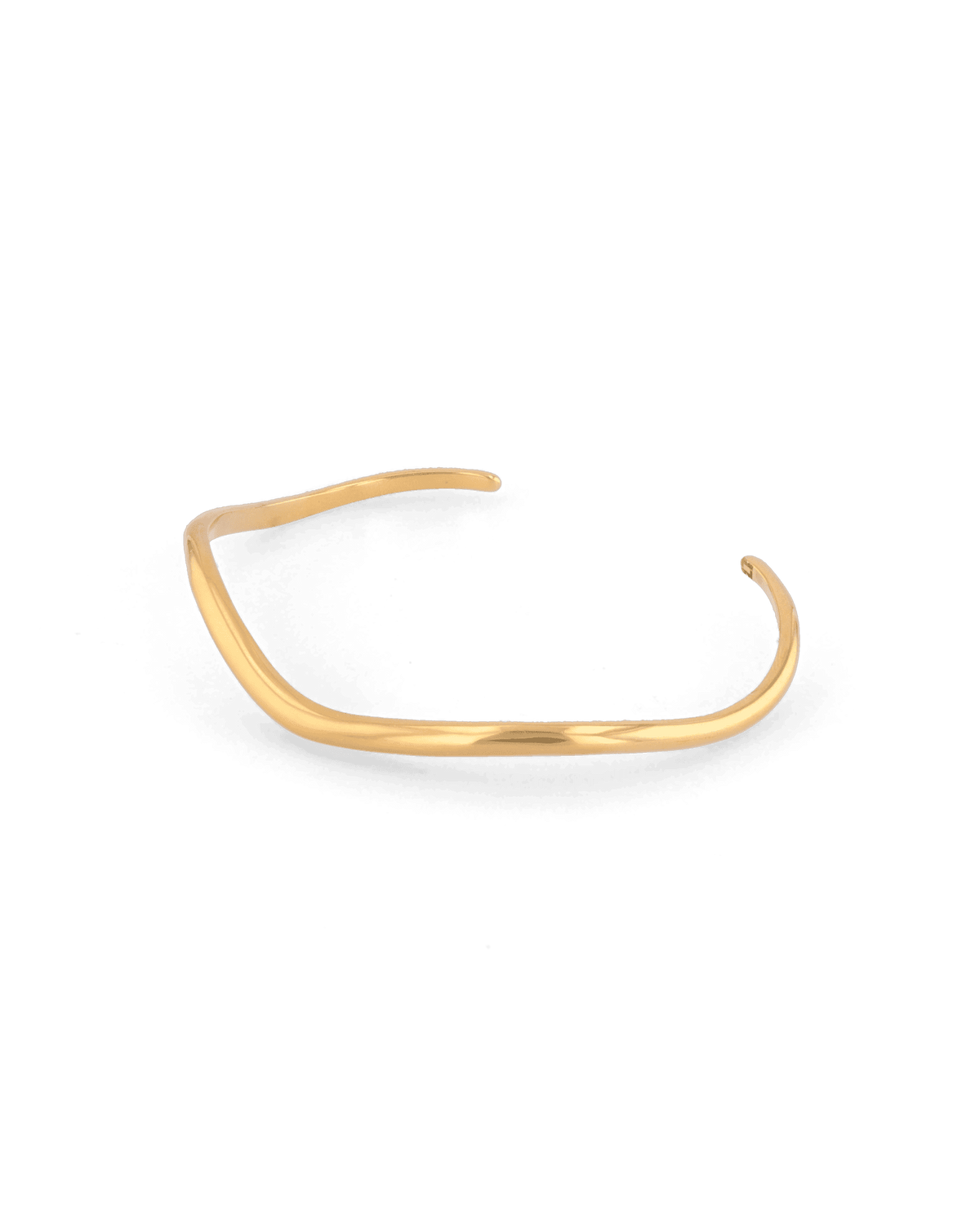 LAVANA Sway Thin Gold Cuff Bracelet