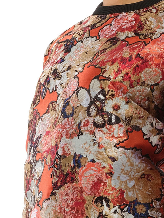 GIVENCHY Flower Sweatshirt (Orange Black)