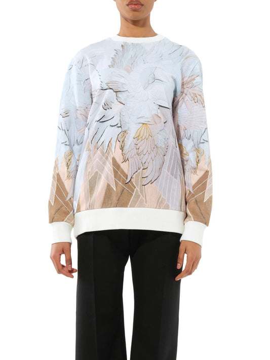Image of a model wearing Outerwear. Productname: GIVENCHY Sweatshirt in Multicolor colour by brand - GIVENCHY