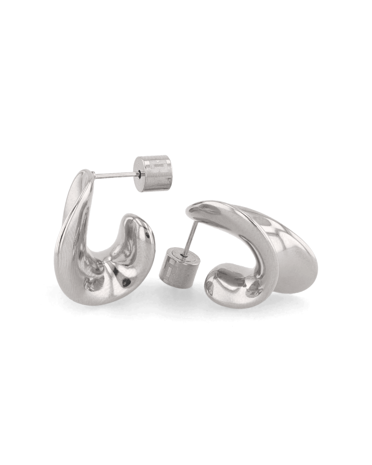 LAVANA Swell Silver Stud Earrings