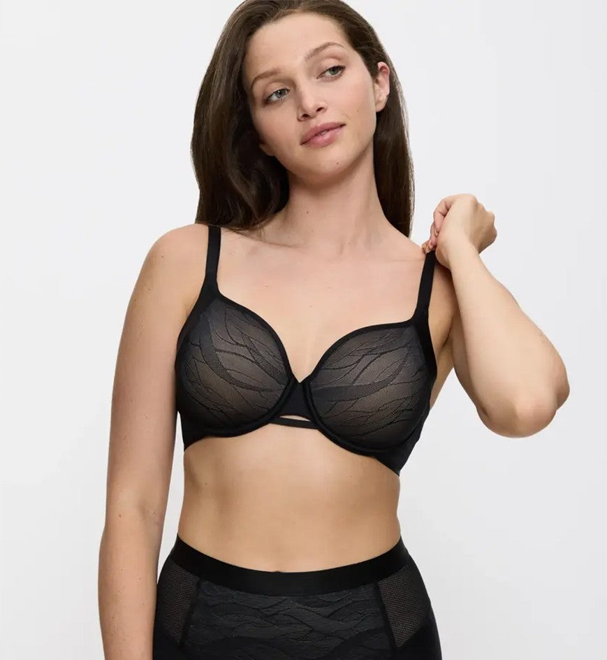Image of Bras. Productname: Triumph Airy Sensation T-Shirt Bra in Black colour by brand - Triumph