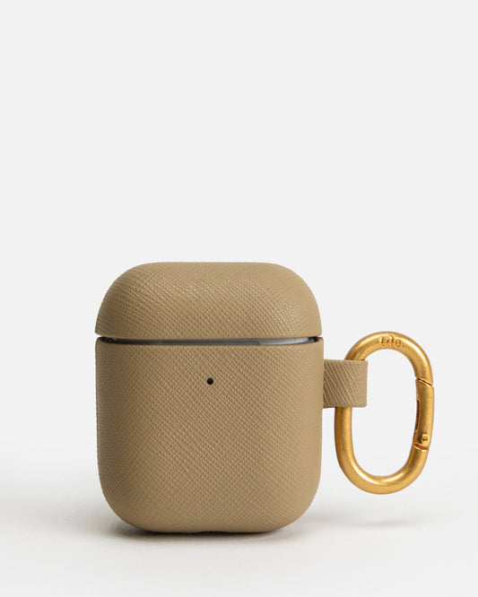 AirPods 2nd Gen Saffiano Leather Case (Praline)