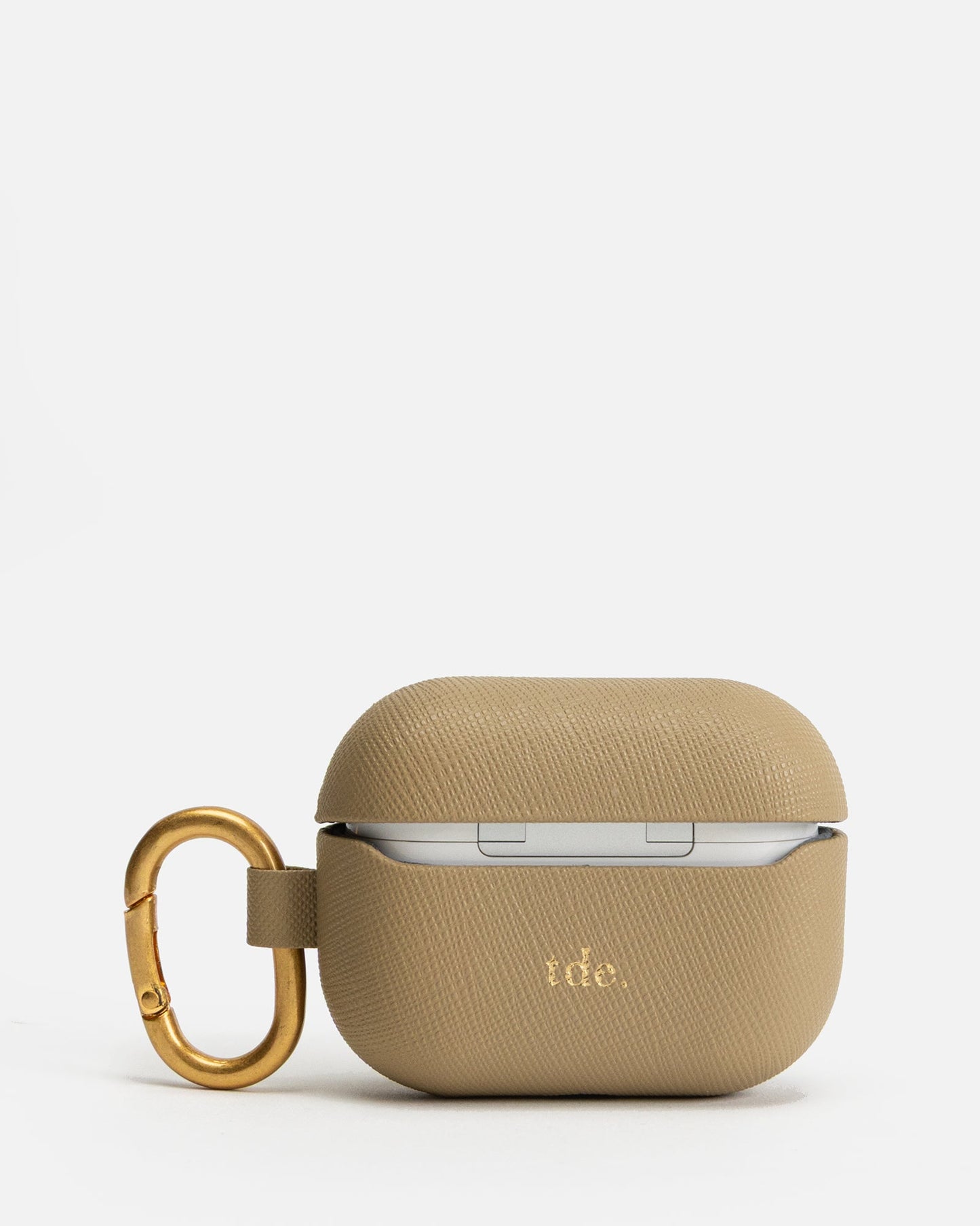 The Daily Edited AirPods 2nd Gen Pro Saffiano Leather Case (Praline)