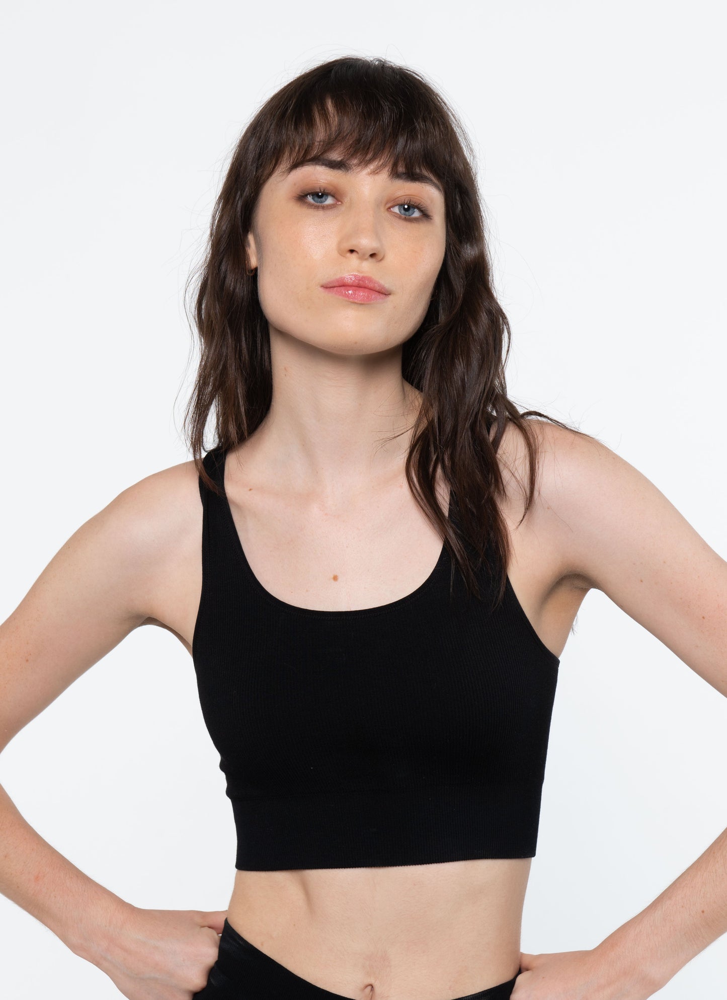 RACER CROP - BLACK