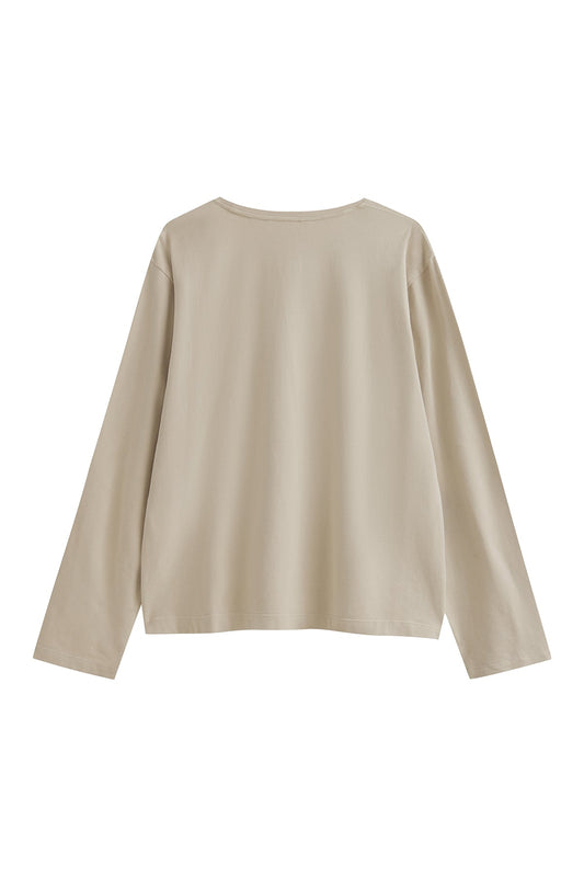NUNE Cosy Long Sleeve Top (Latte)