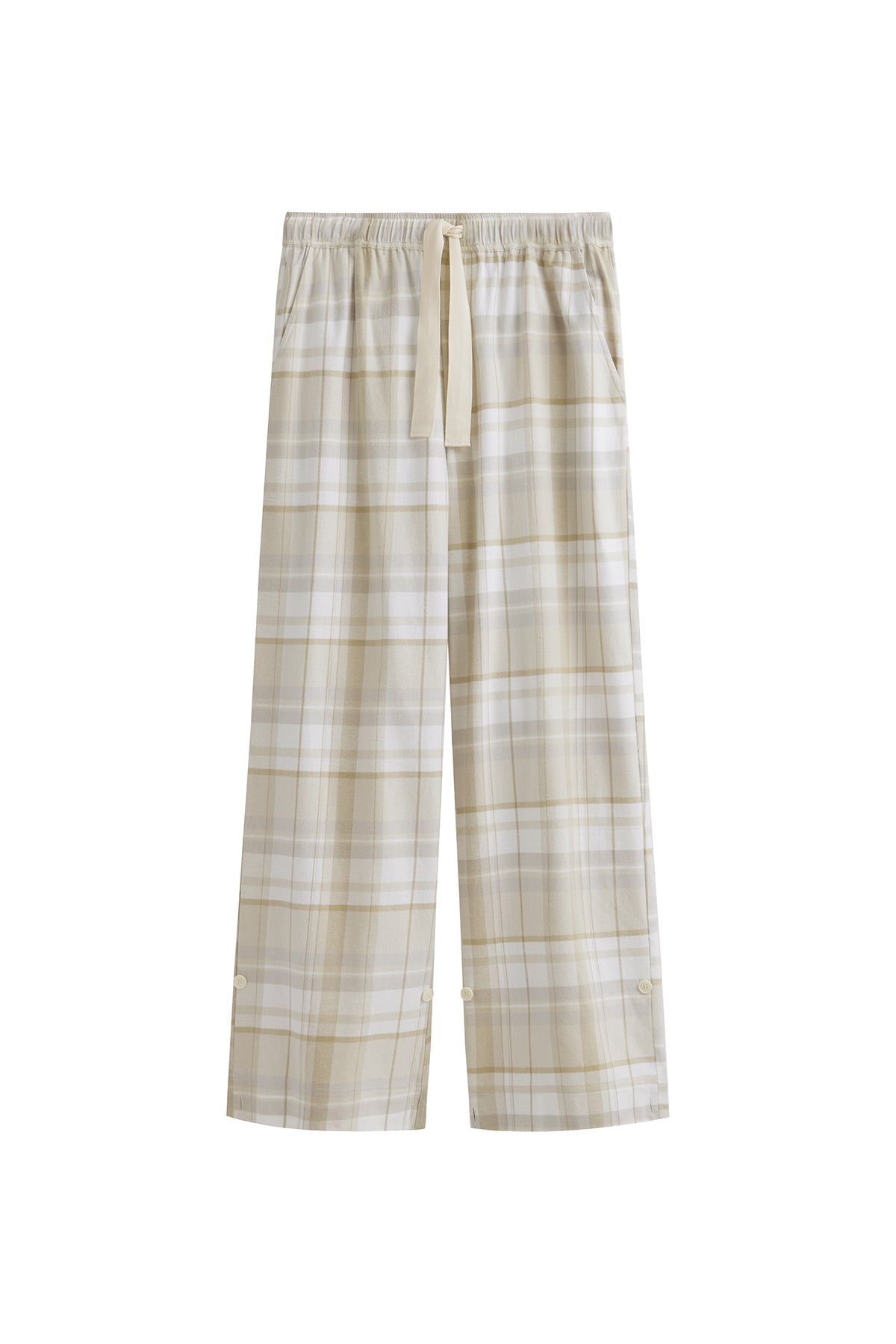 NUNE Long Sleep Pant Flannel (Oat Check)