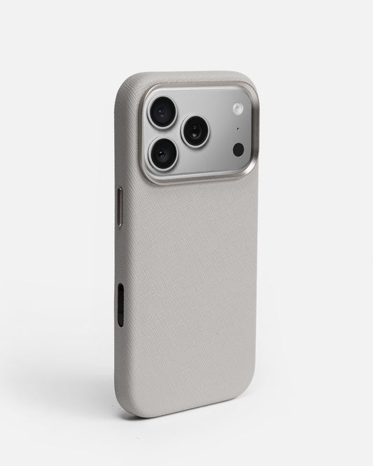 Image of Electronics Accessories. Productname: The Daily Edited iPhone 17 Pro Case Paloma Grey in Grey colour by brand - The Daily Edited