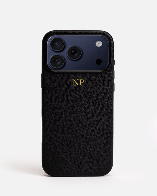 Image of Mobile Phone Cases. Product name - iPhone 18 Pro Case Black in Black colour by brand - The Daily Edited